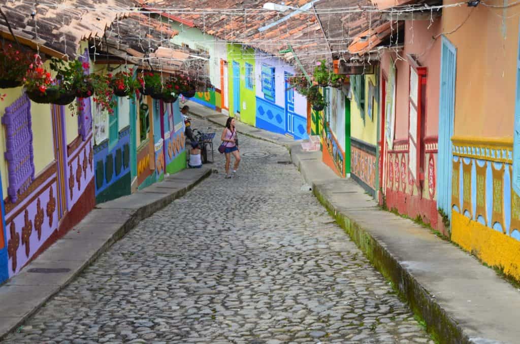 Calle del Recuerdo in Guatapé, Antioquia, Colombia