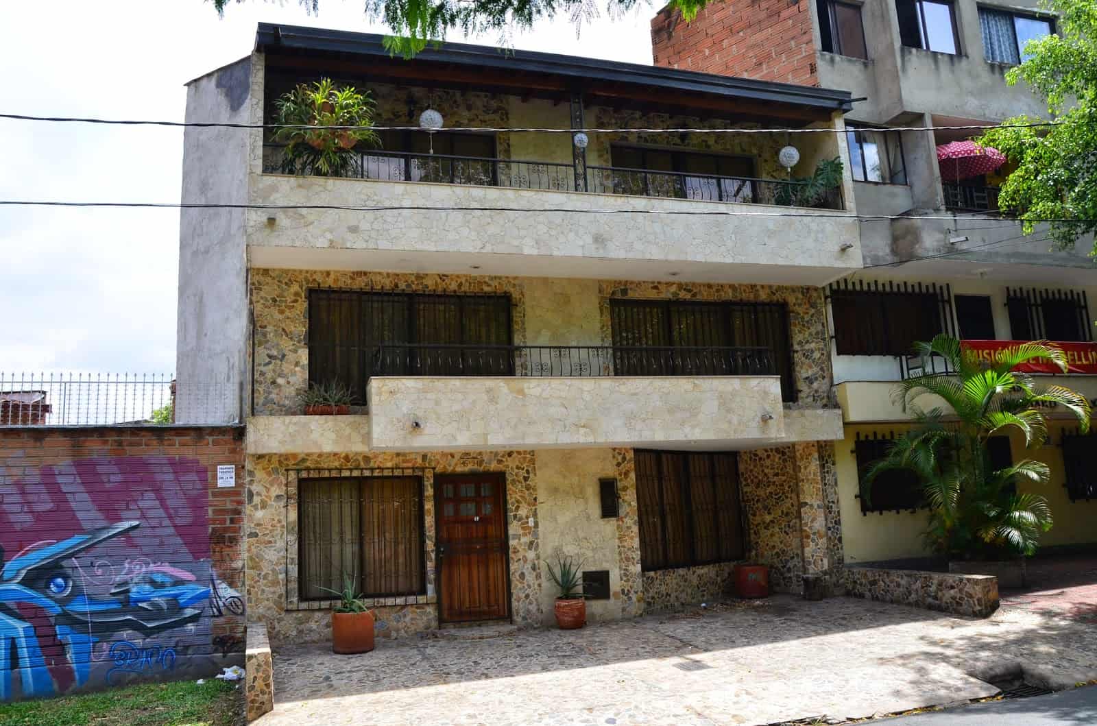 The home where Escobar was hiding on the Pablo Escobar tour in Medellín, Colombia