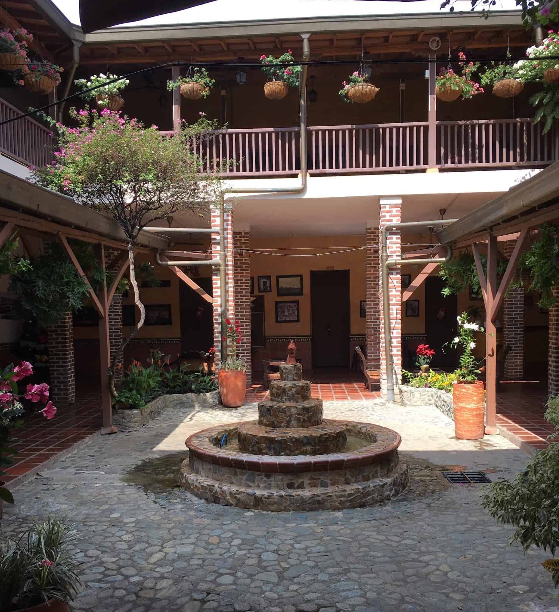 Courtyard at Hotel Caserón del Parque