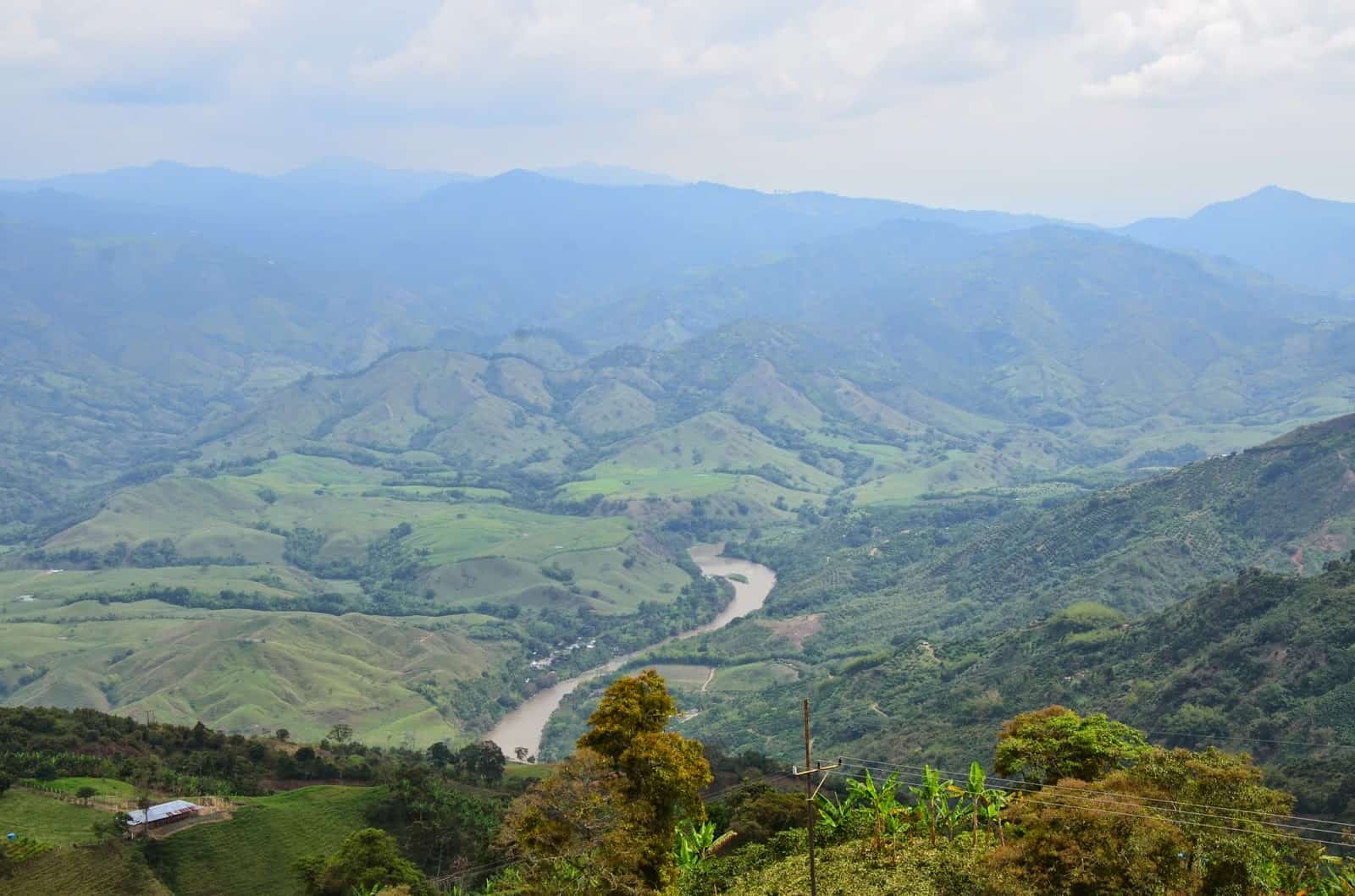 View from Cristo Rey de Belalcázar in Colombia