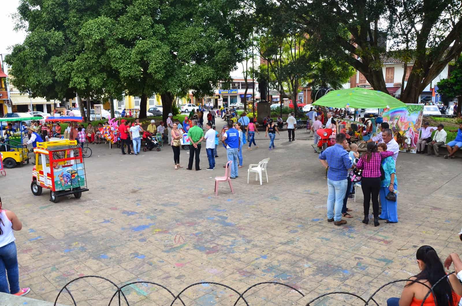 Plaza in Quimbaya, Quindío, Colombia