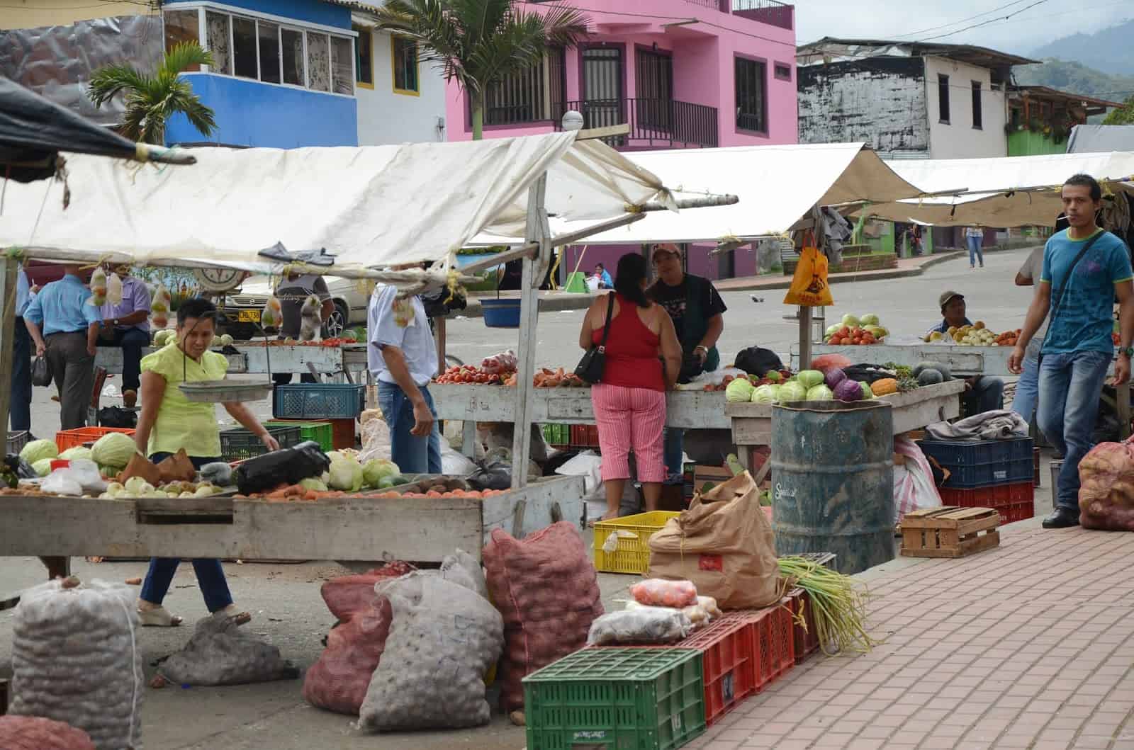 Market in Pueblo Rico, Risaralda, Colombia
