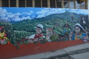 Mural in Santuario, Risaralda, Colombia