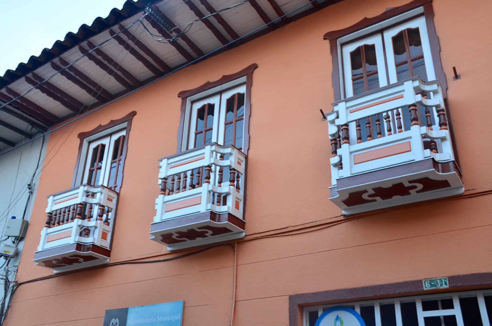 Balconies in Santuario, Risaralda, Colombia