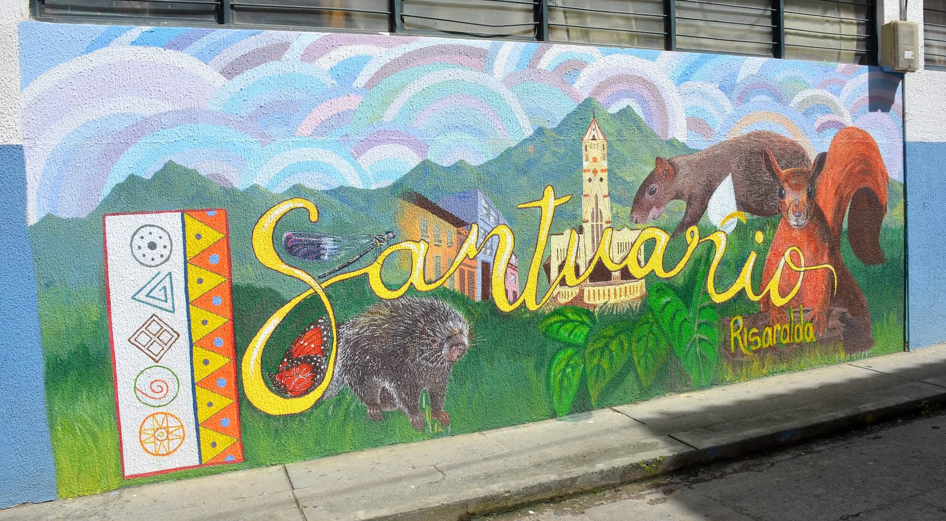 Santuario mural in Santuario, Risaralda, Colombia