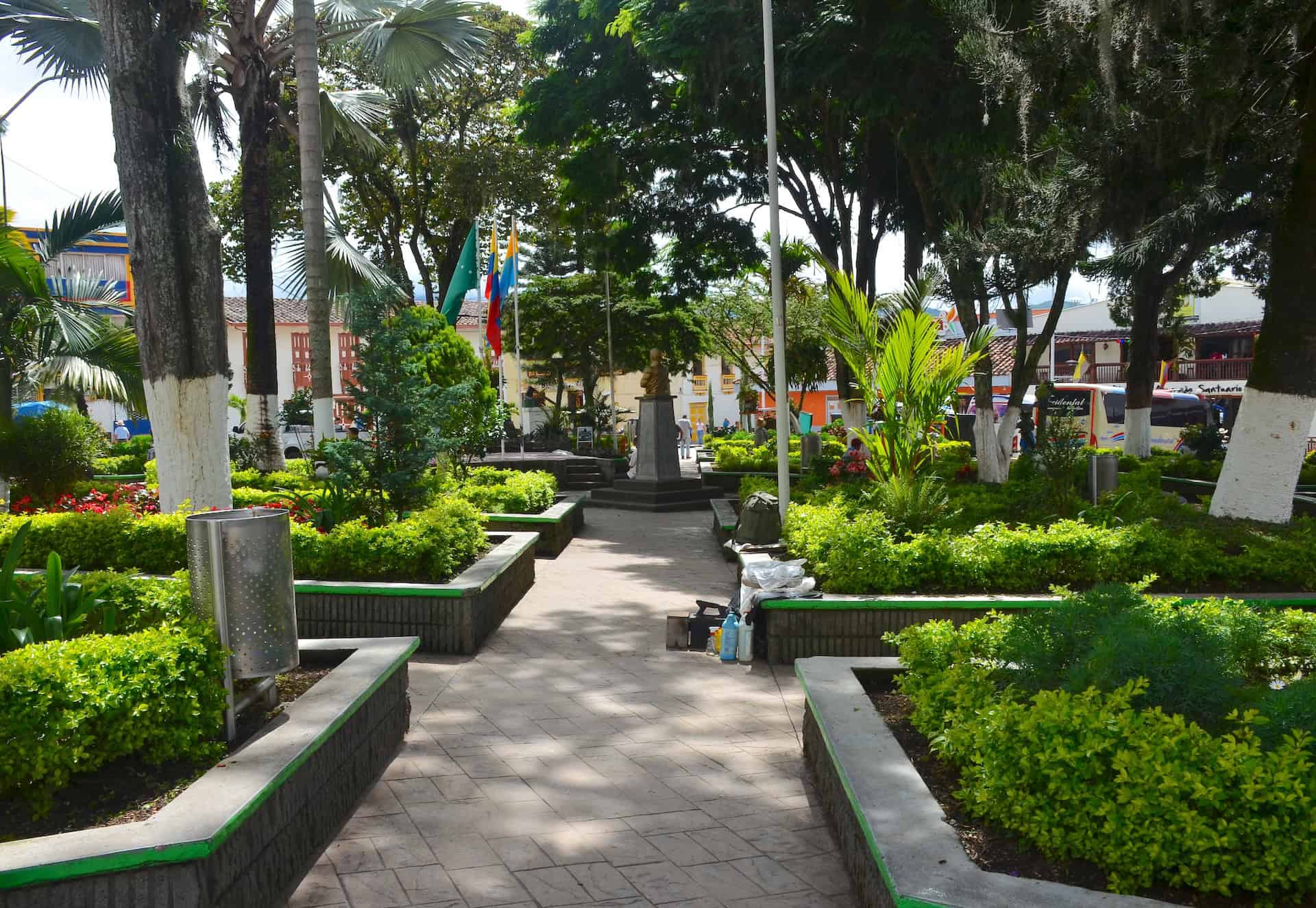 Path through the plaza