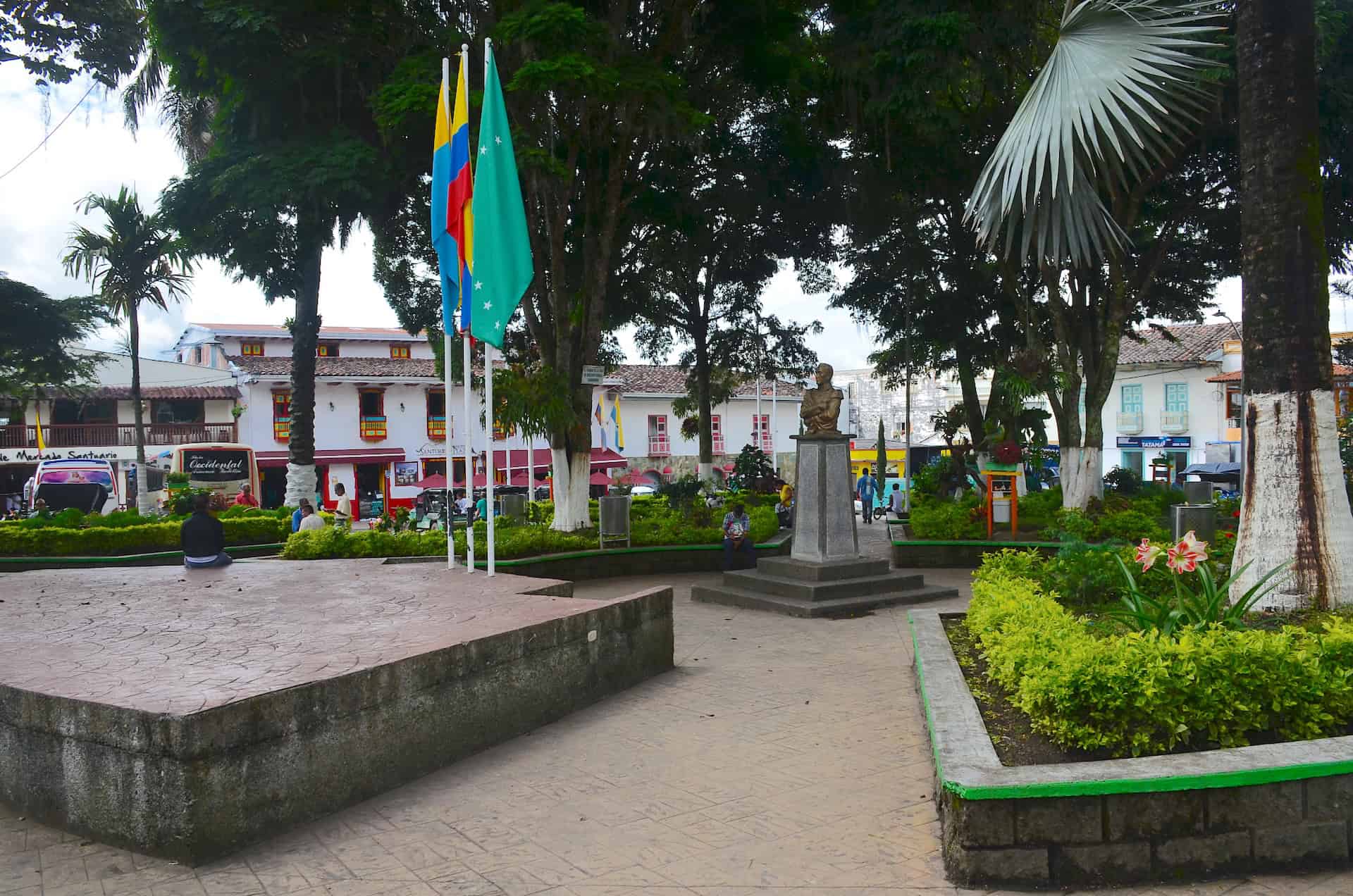 Center of the plaza