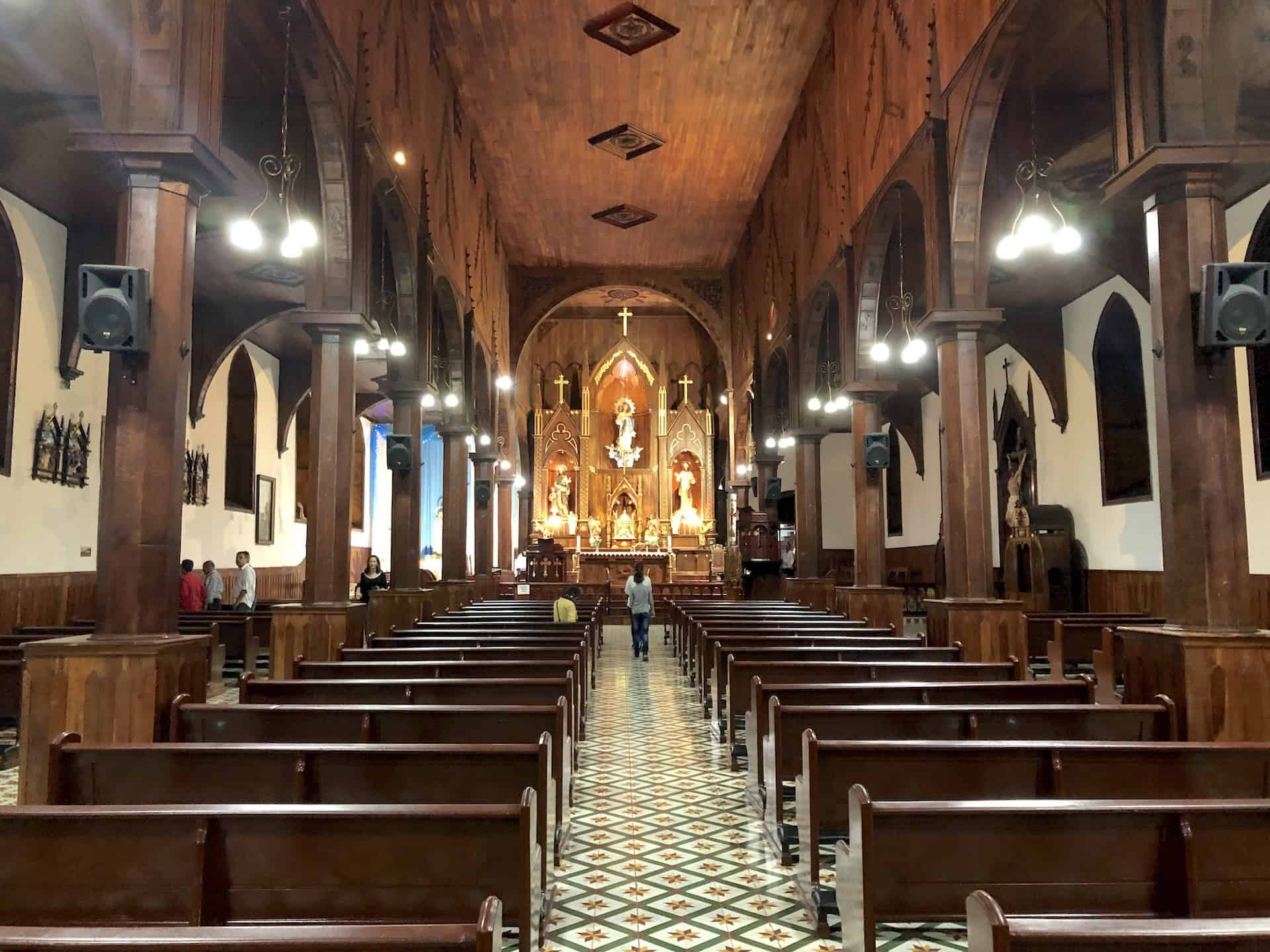 Nave of the Mary Immaculate Church in Santuario, Risaralda, Colombia