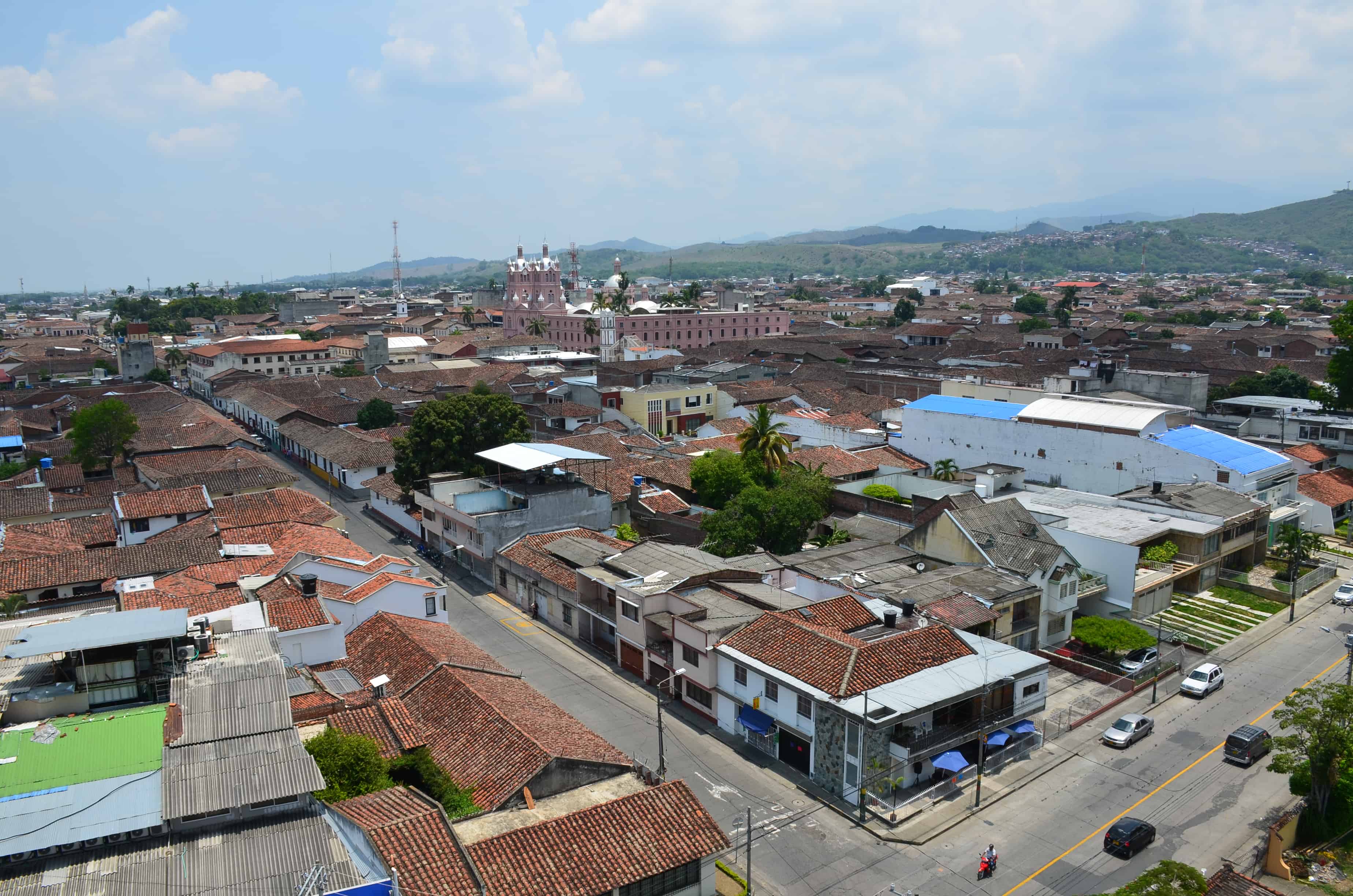 View from El Faro in Buga, Valle del Cauca, Colombia