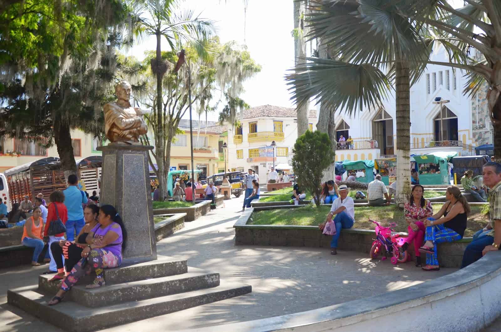 Plaza in Santuario, Risaralda, Colombia