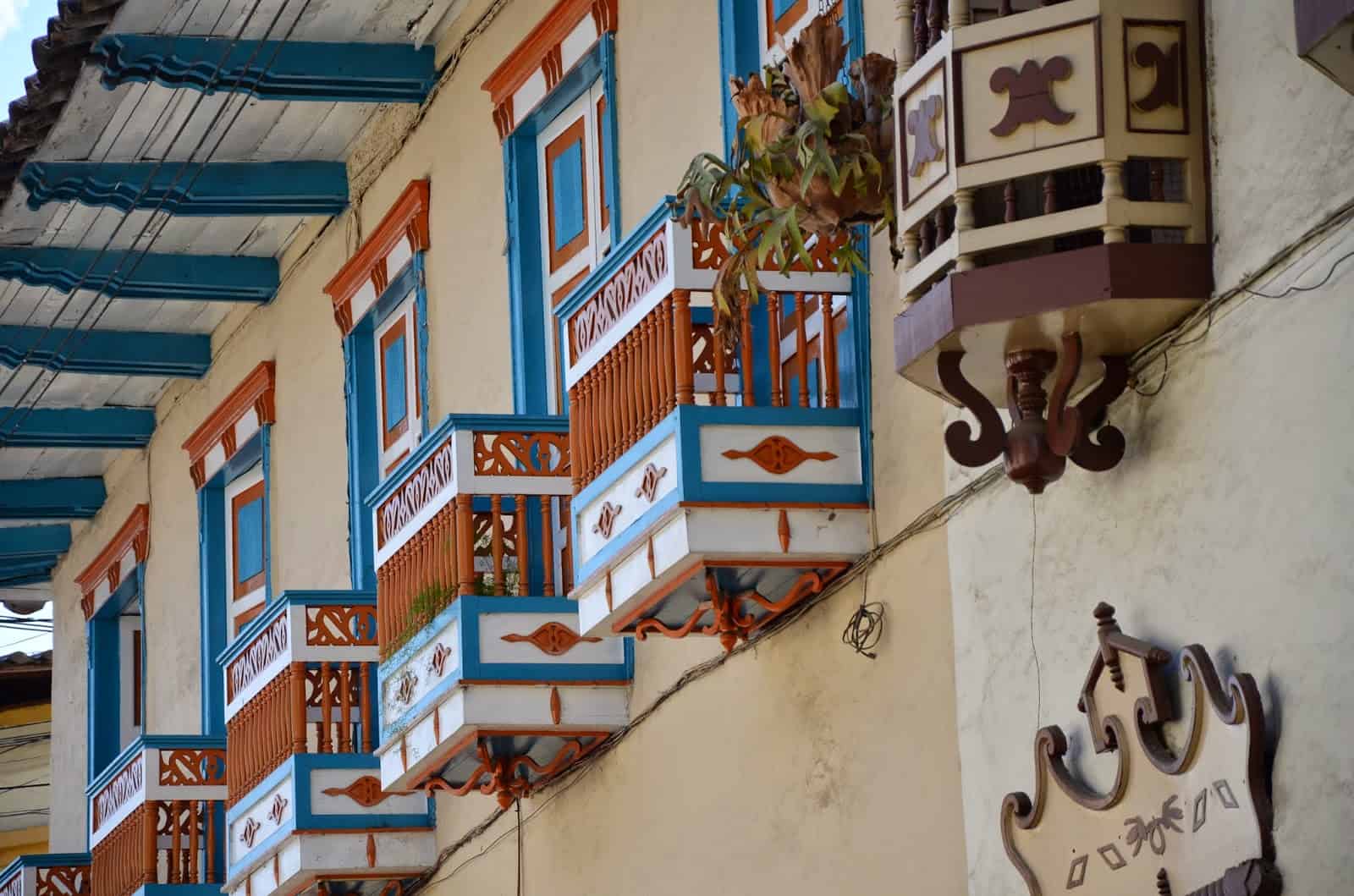 Balconies in Santuario, Risaralda, Colombia