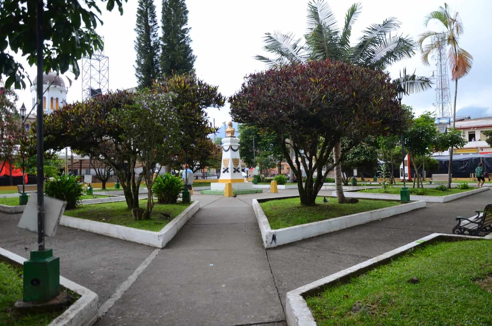 Plaza de La Candelaria in Riosucio, Caldas, Columbia