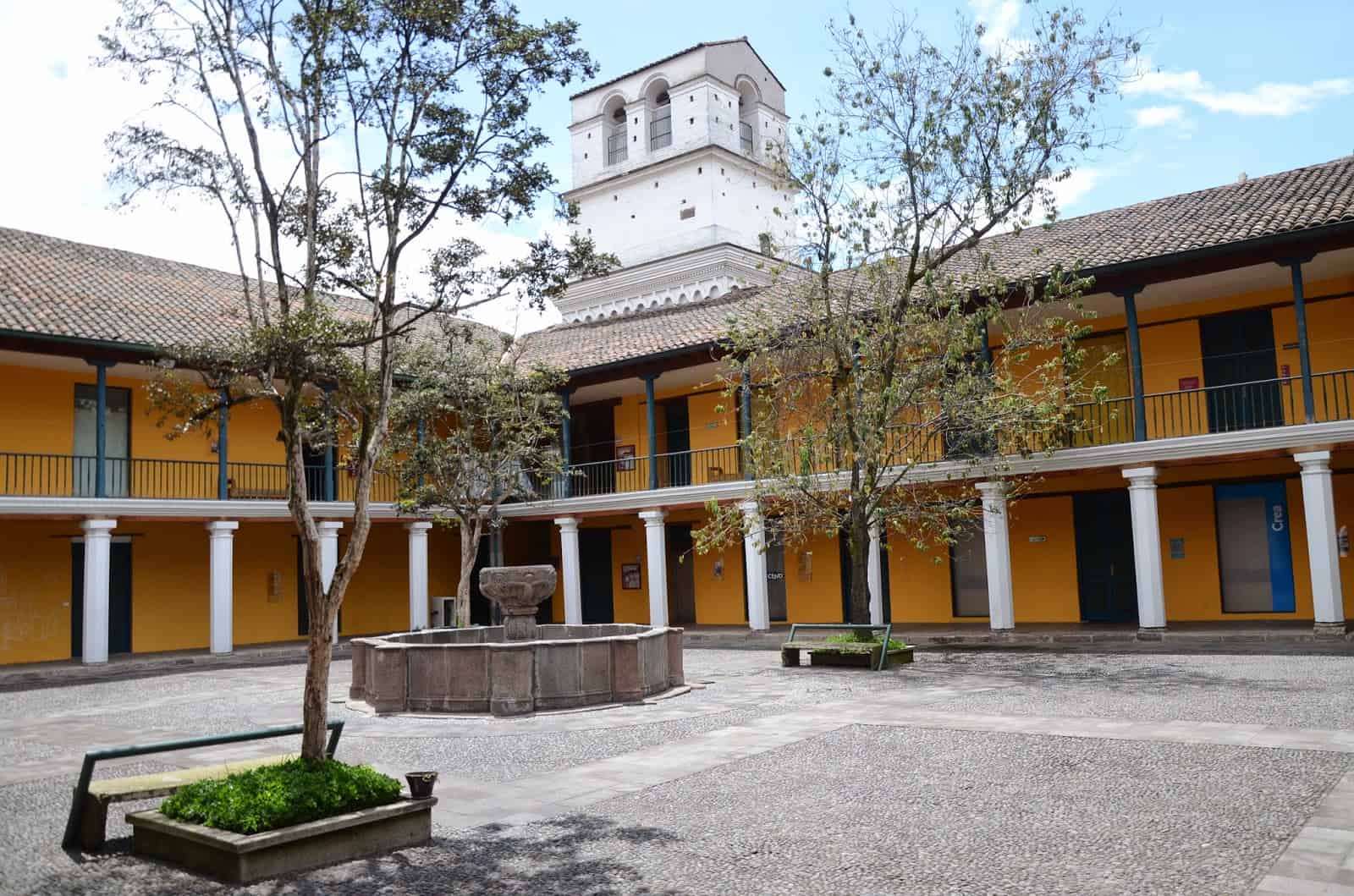Courtyard of the City Museum in Quito, Ecuador