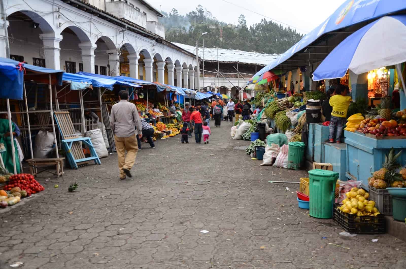 Daily market in Otavalo, Ecuador