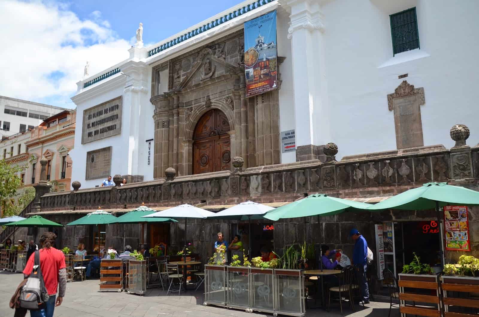 Cafetería Fabiolita on Plaza Grande in Quito, Ecuador