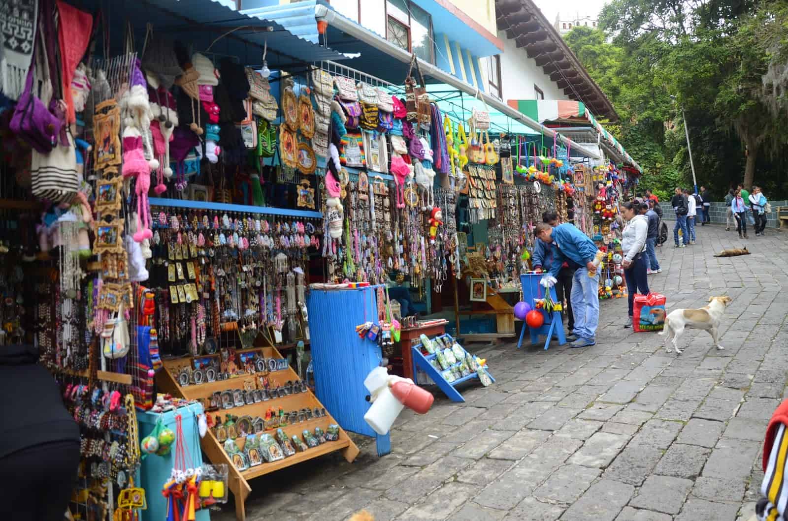 Vendors at Las Lajas Sanctuary near Ipiales, Nariño, Colombia