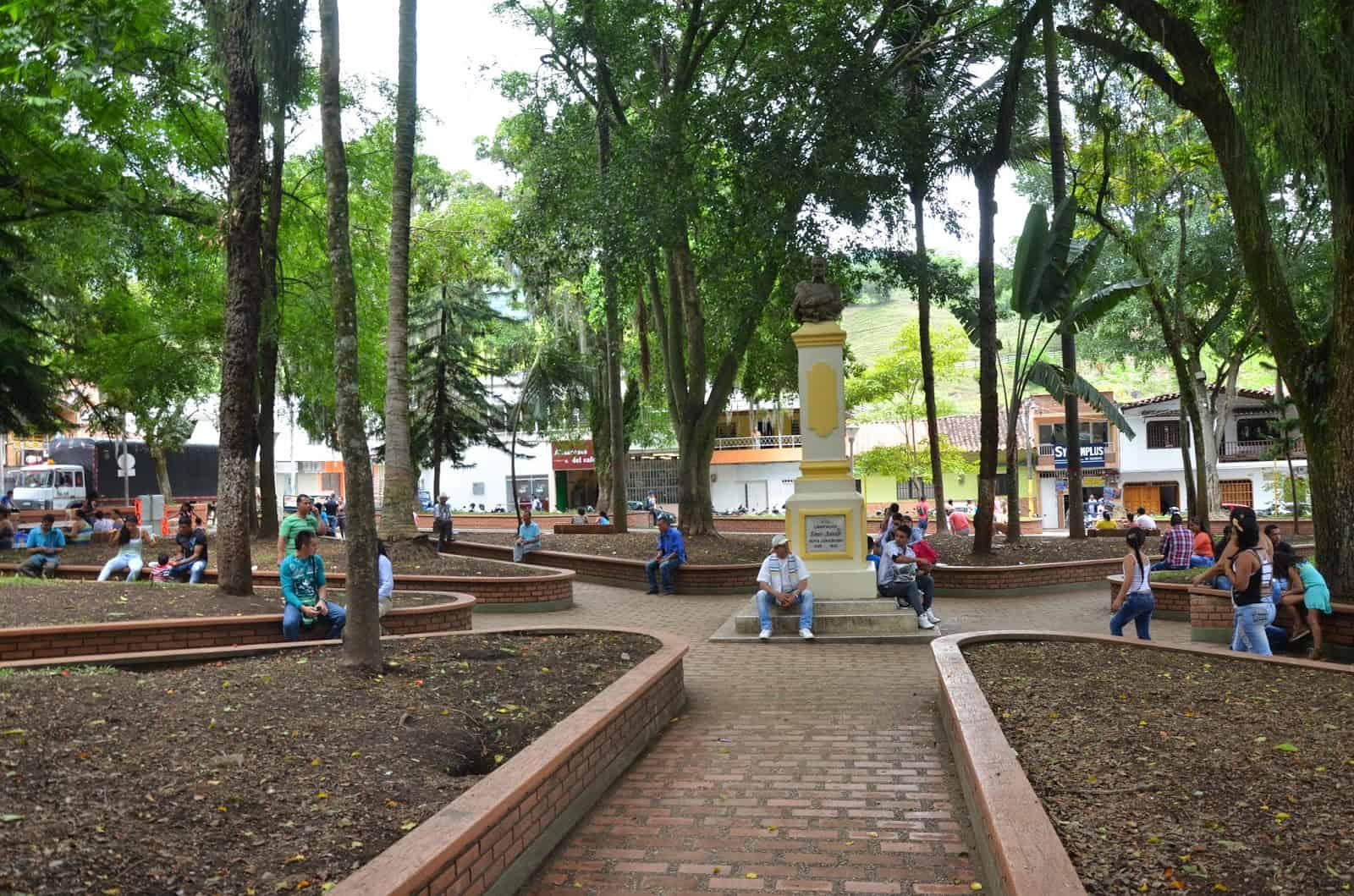 Plaza in Supía, Caldas, Colombia