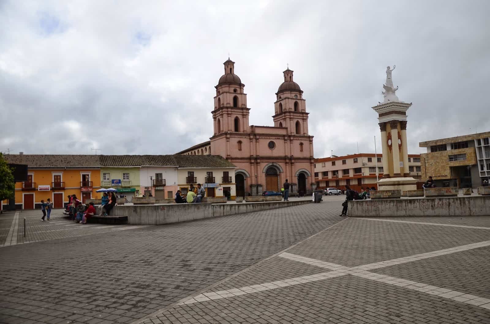 Plaza de la Independencia in Ipiales, Nariño, Colombia