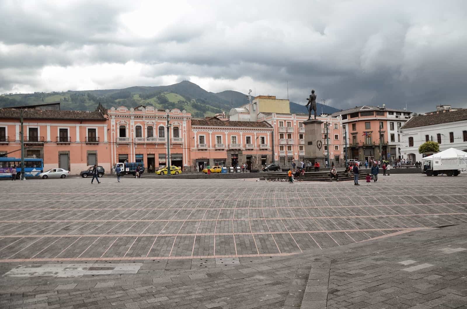 Plaza de Santo Domingo in Quito, Ecuador