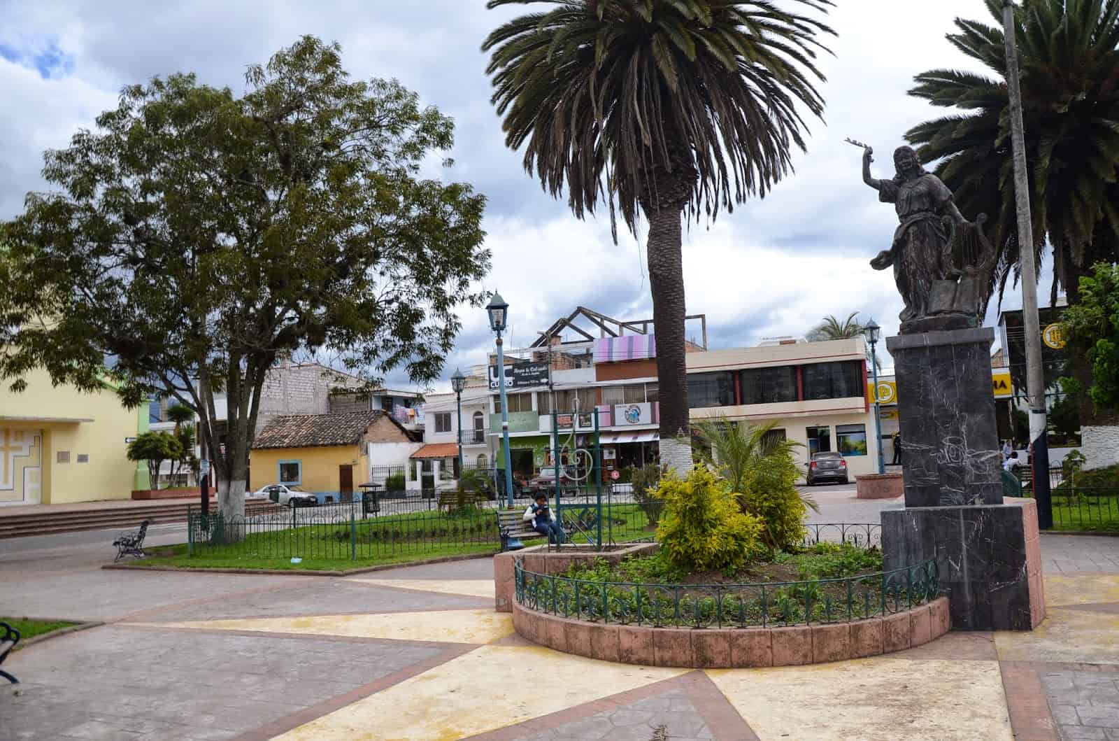 Plaza de San Francisco in Cotacachi, Ecuador