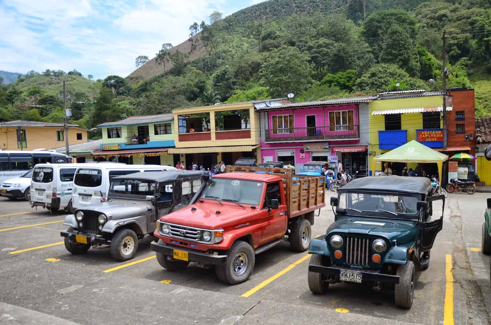 Jeeps in La Celia, Risaralda, Colombia