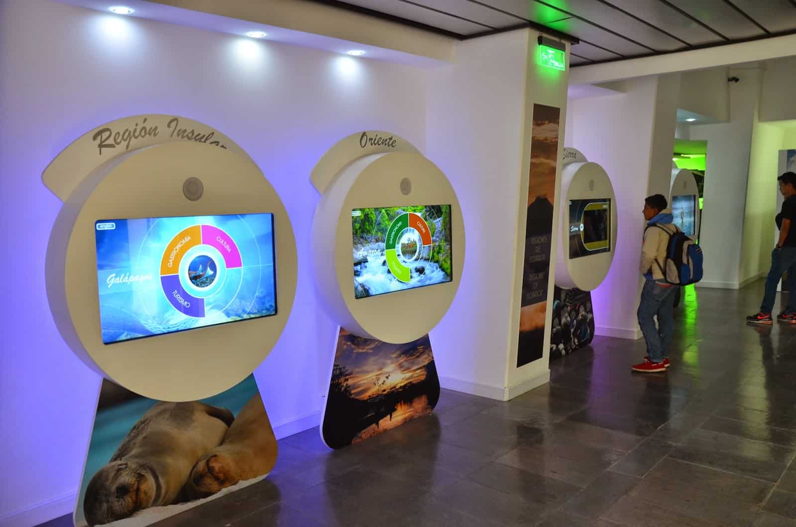 Museum in the Equator monument at Mitad del Mundo in Ecuador