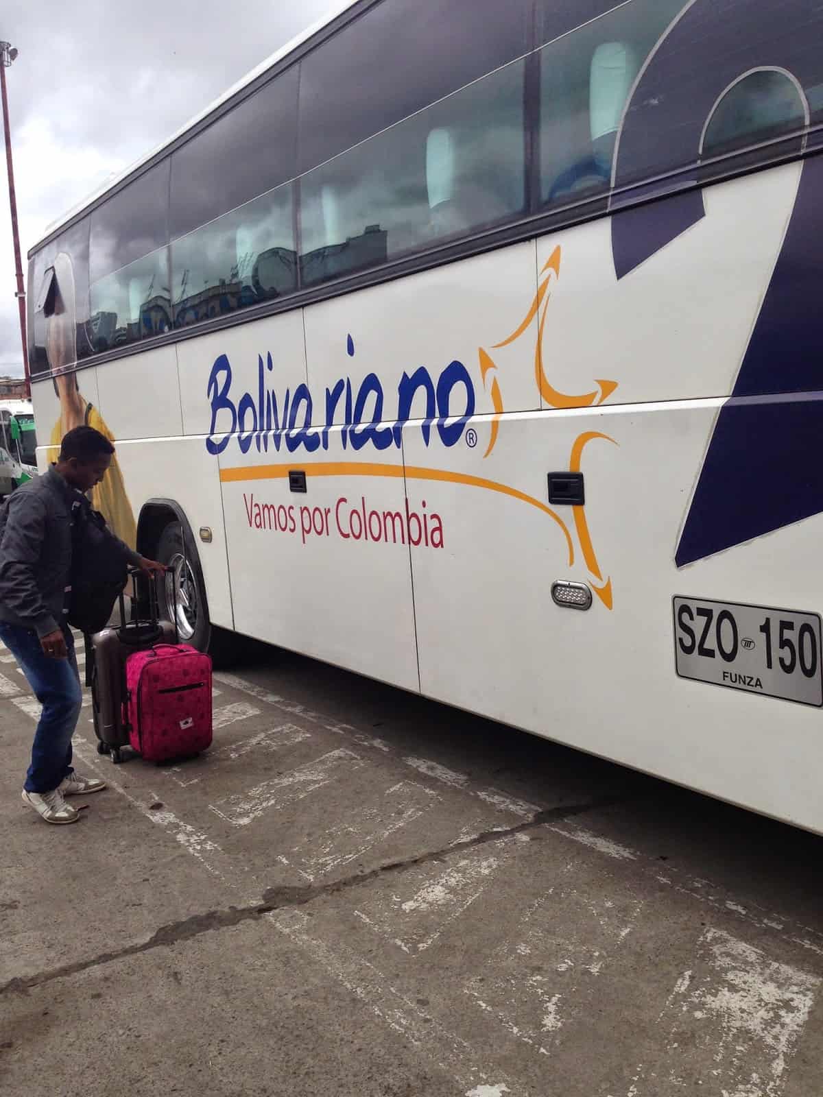 Bolivariano bus in Ipiales, Colombia