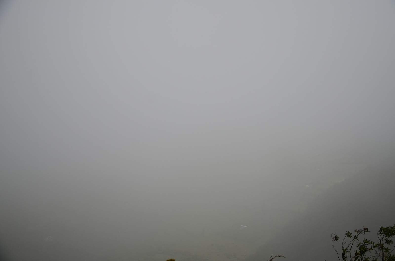 Fog at Pululahua in Ecuador