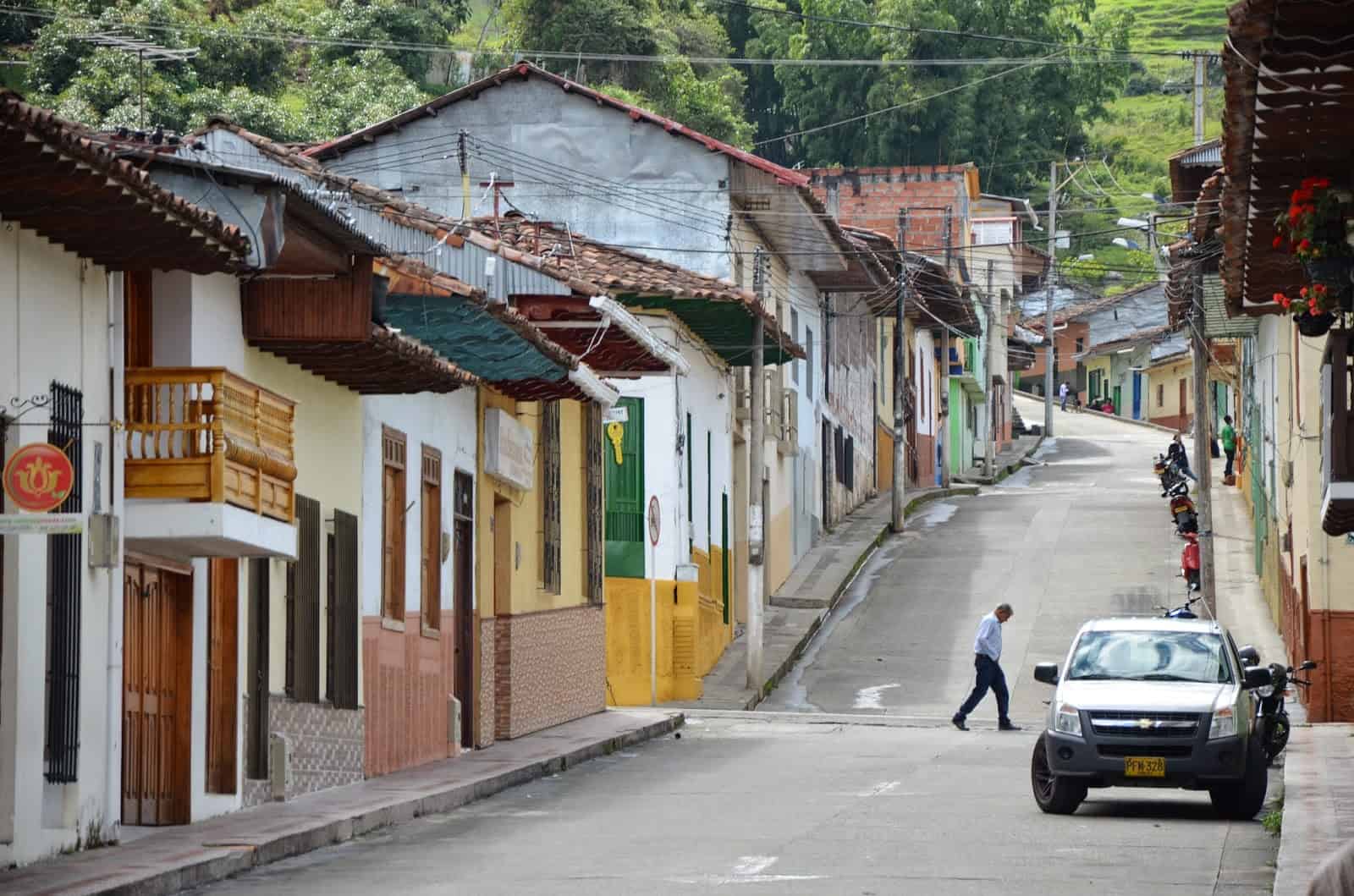 A street in Riosucio, Caldas, Columbia