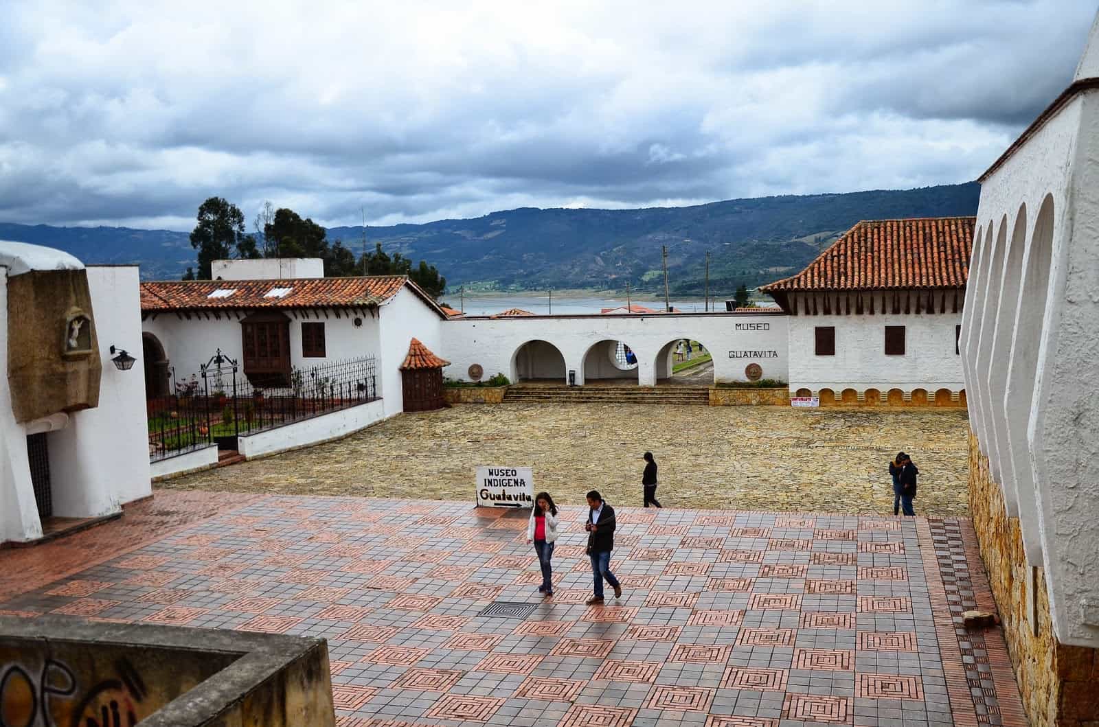 Plaza and museum in Guatavita, Cundinamarca, Colombia