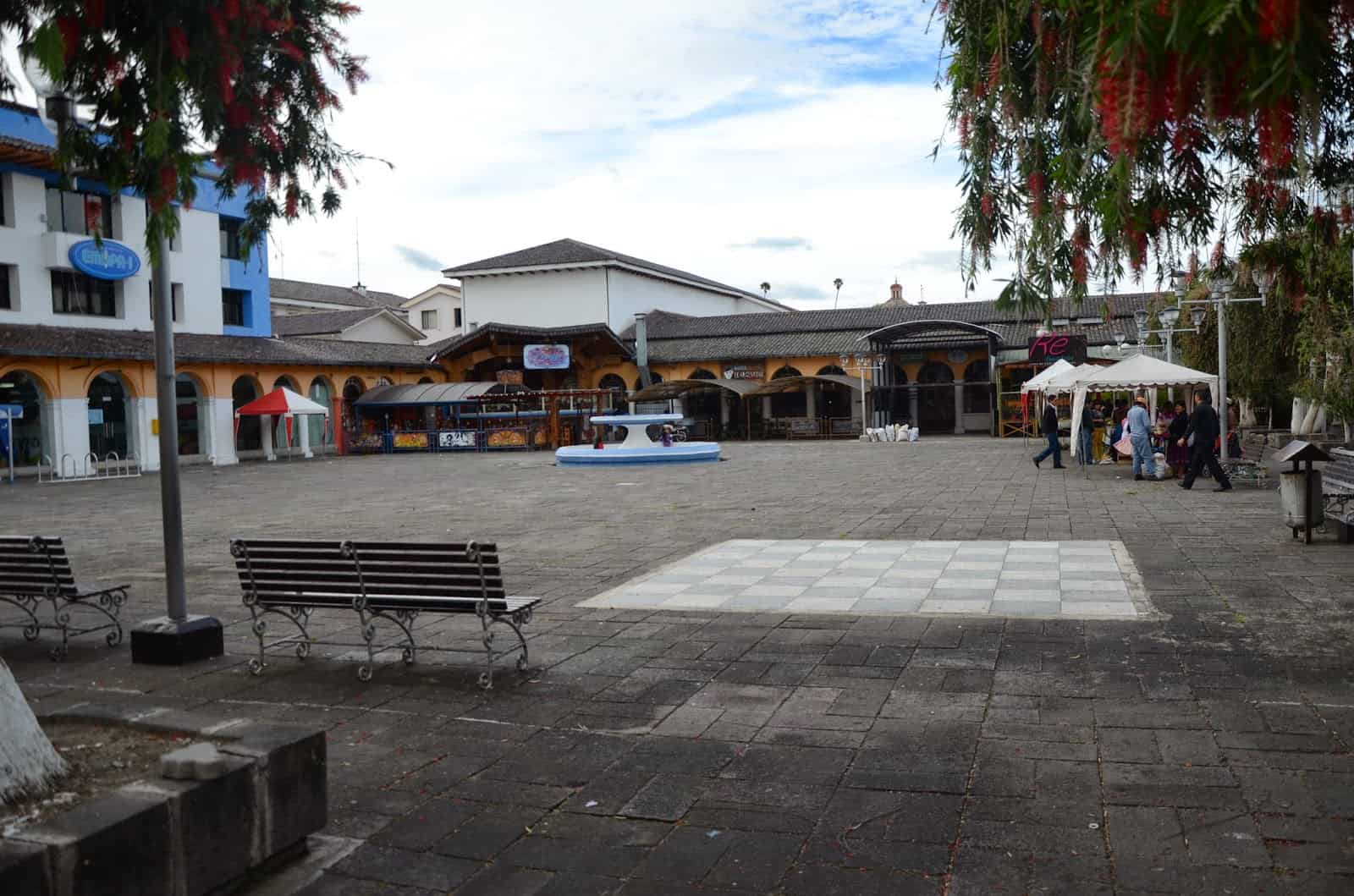 Plaza Francisco Calderón in Ibarra, Ecuador