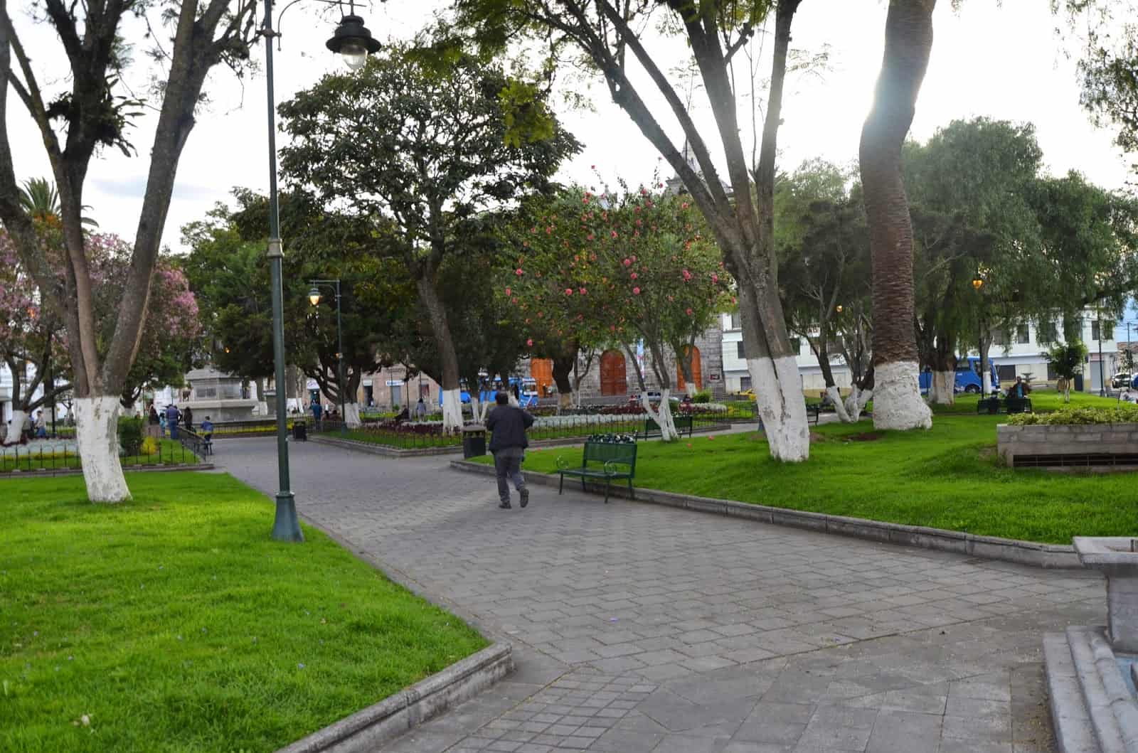 Parque La Merced in Ibarra, Ecuador