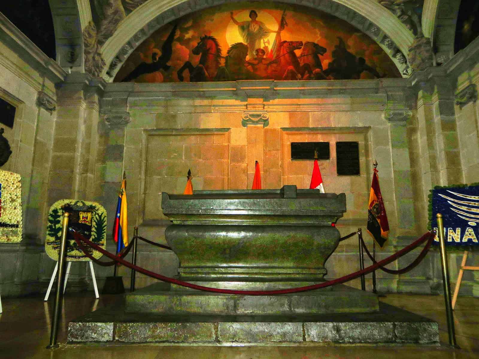 Mausoleum of Sucre at Catedral Metropolitana on Plaza Grande in Quito, Ecuador