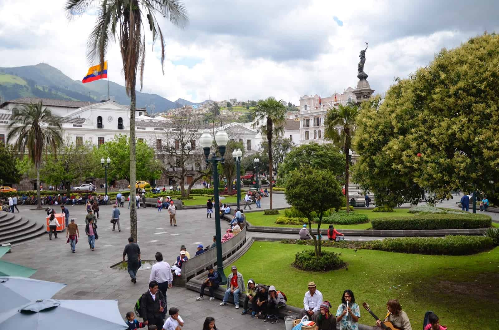 Plaza Grande in Quito, Ecuador
