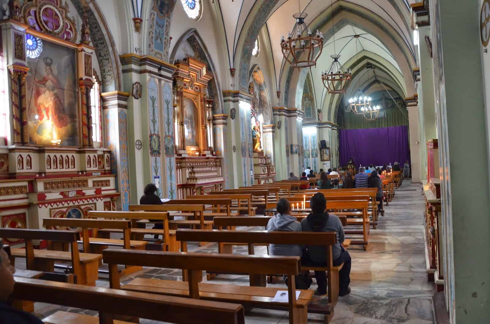 Iglesia de Santo Domingo on Parque Boyacá in Ibarra, Ecuador