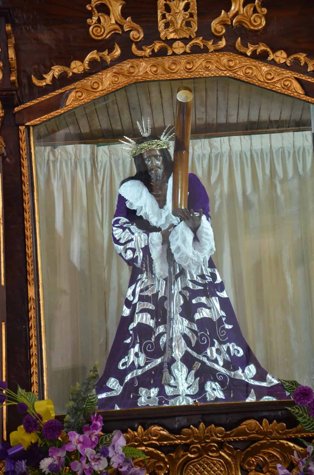 Black Christ at Iglesia de San Felípe in Portobelo, Panama