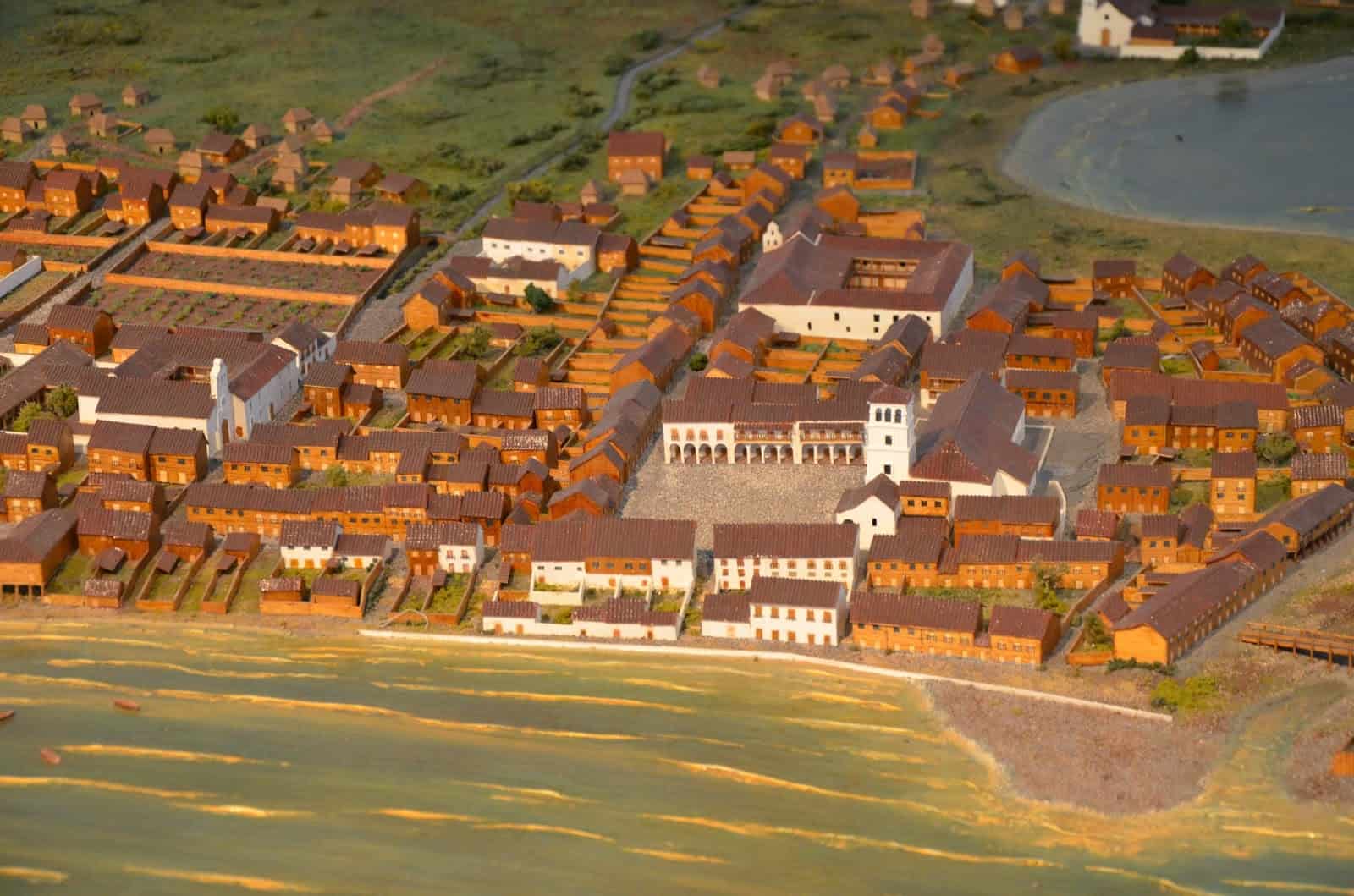 Scale model of old Panama City at the Museum at Panama Viejo