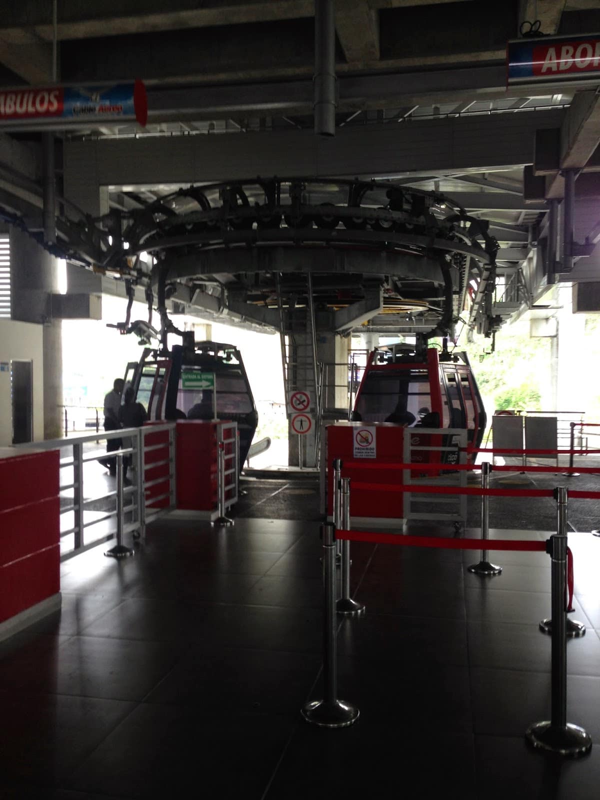 Cable car at the bus terminal in Manizales, Caldas, Colombia