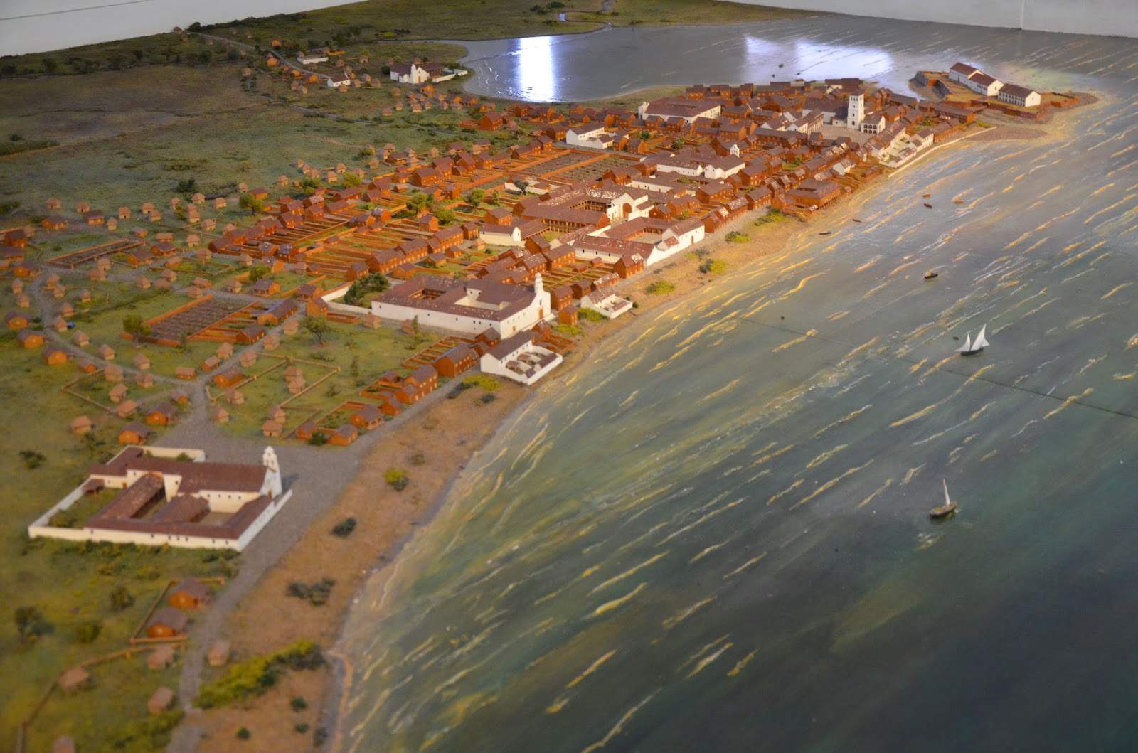 Scale model of old Panama City at the Museum at Panama Viejo