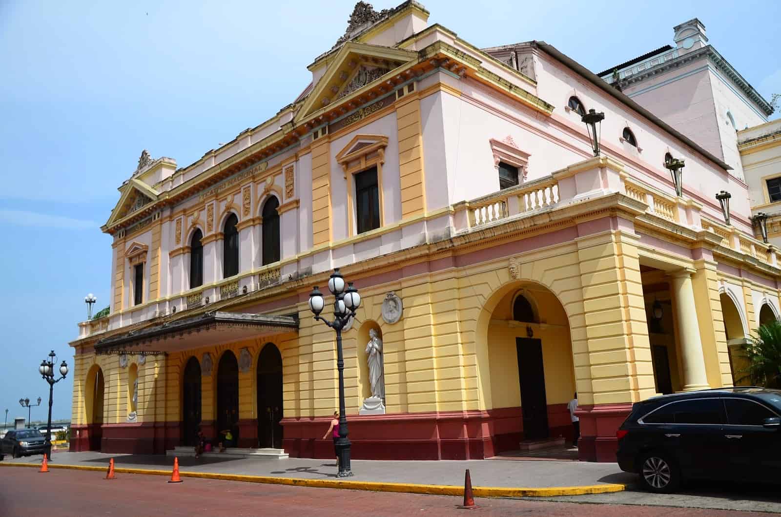 National Theatre on Plaza Bolívar in Casco Viejo, Panama City
