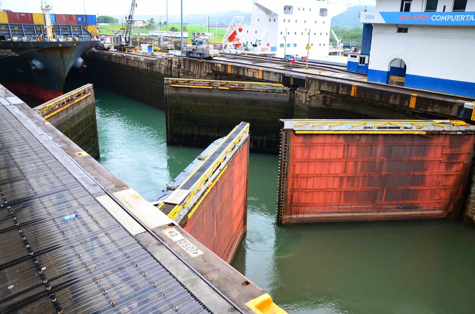 Gatún Locks on the Panama Canal