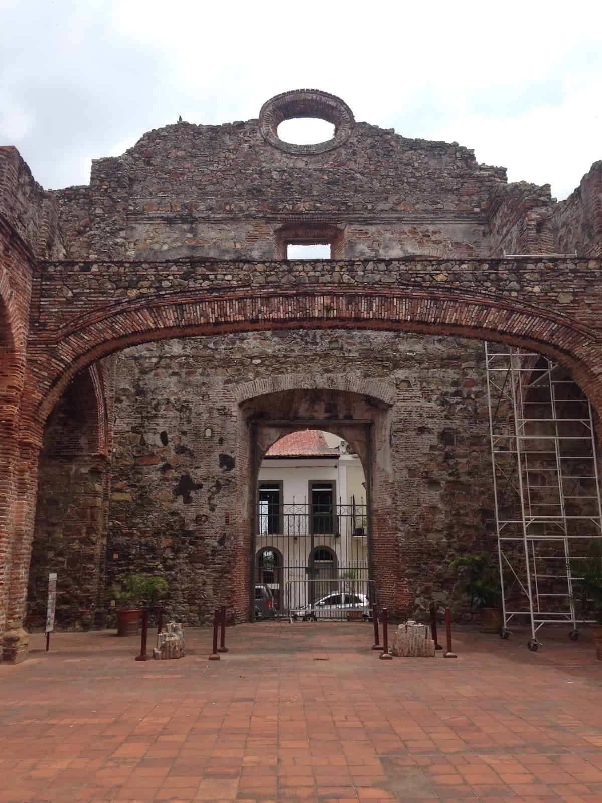Arco Chato at Iglesia de Santo Domingo in Casco Viejo, Panama City