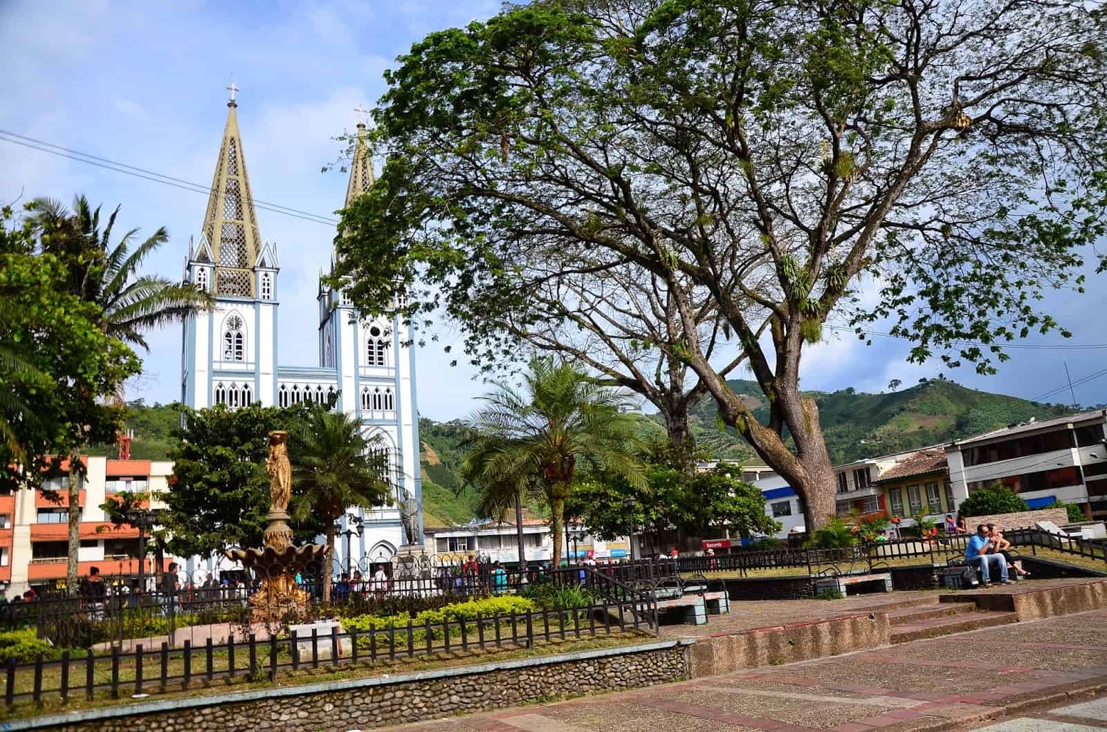 Plaza in Chinchiná, Caldas, Colombia