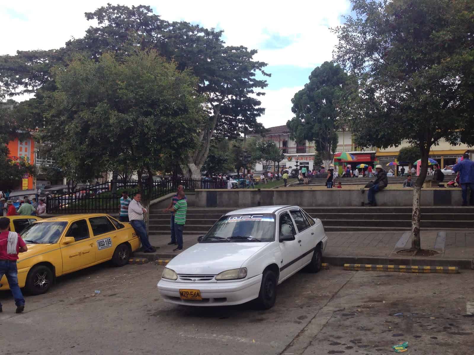 Plaza in Aranzazu, Caldas, Colombia