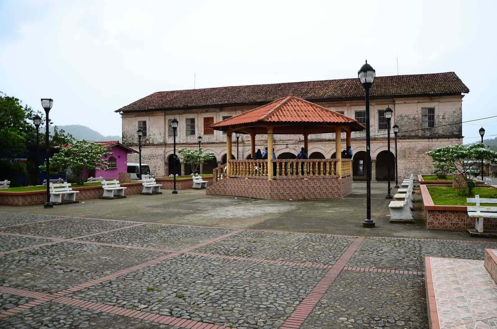 Plaza in Portobelo, Panama