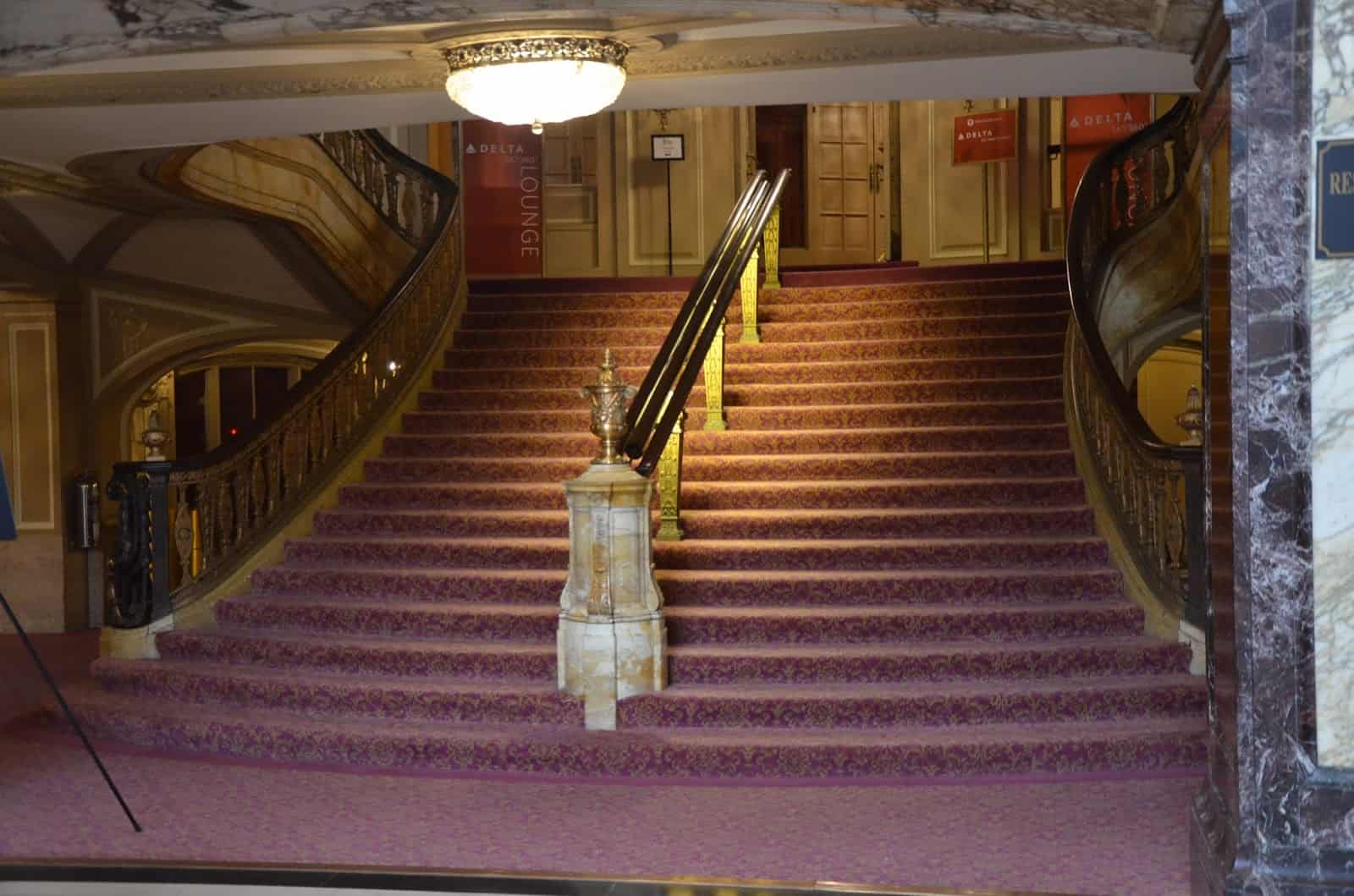 Staircase of the Chicago Theatre on State Street