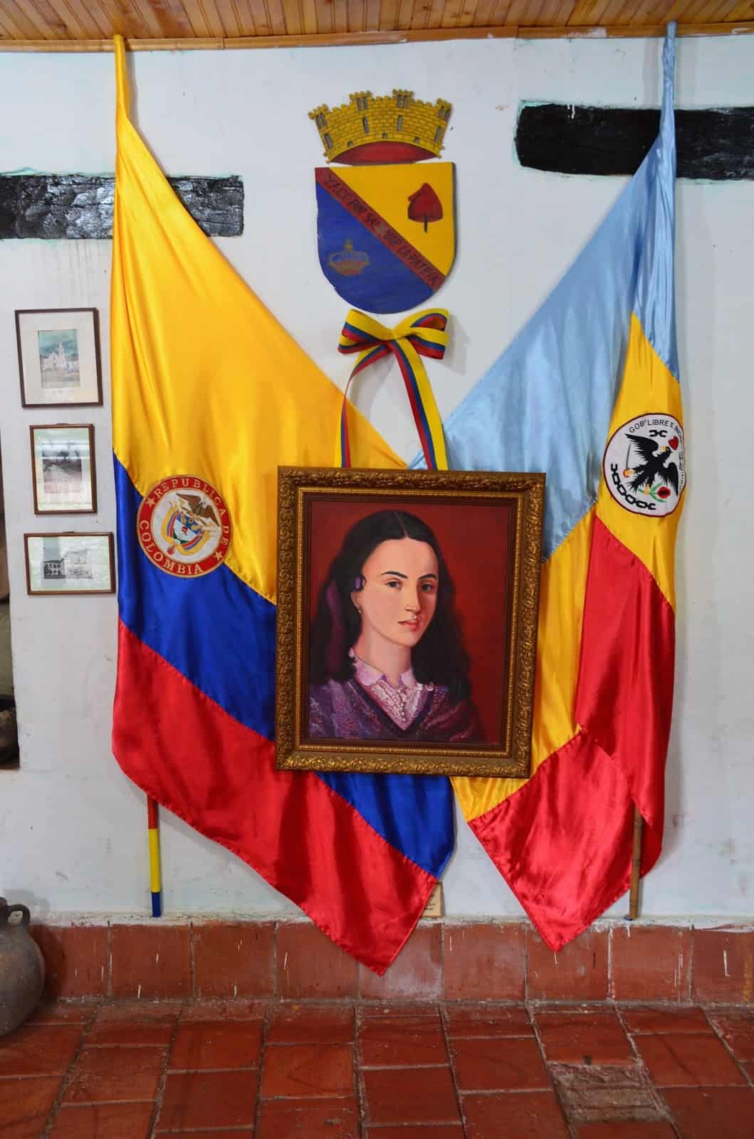La Pola Display at the Casa de la Cultura in Guaduas, Cundinamarca, Colombia