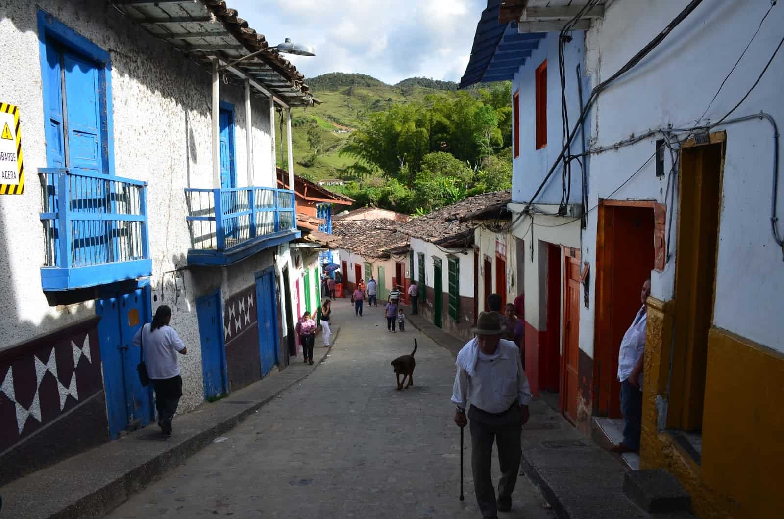 A street in Concepción, Antioquia, Colombia