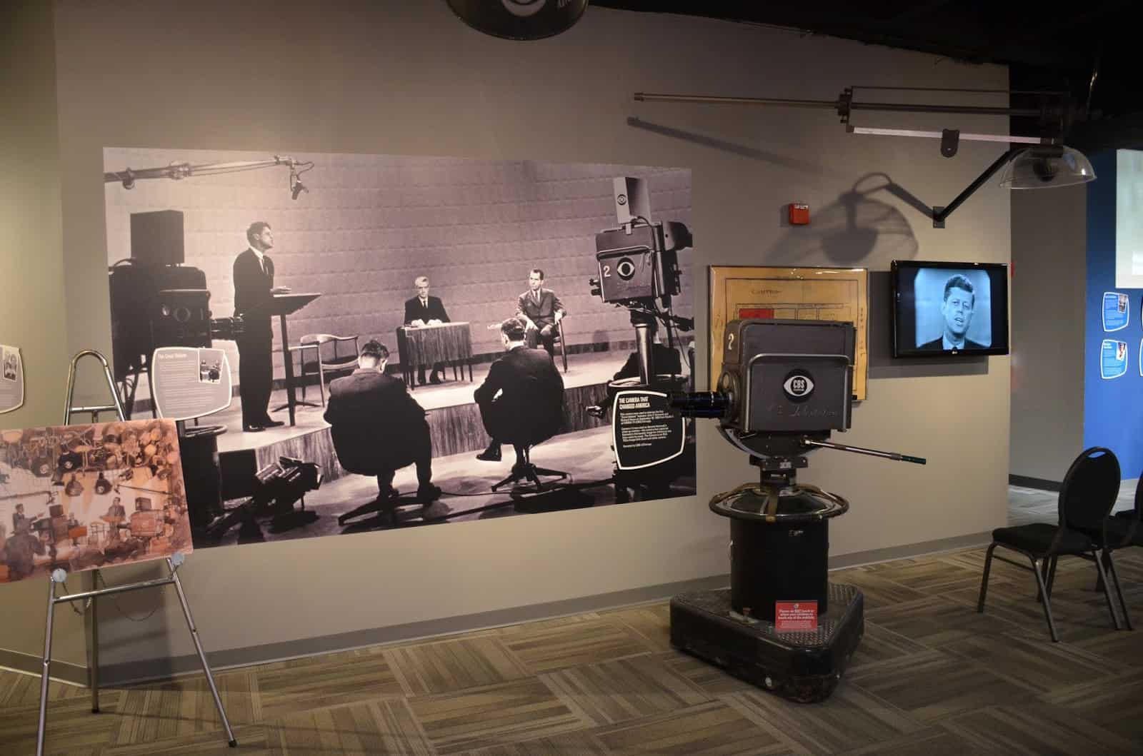 Kennedy-Nixon Debate camera at the Museum of Broadcast Communications in Chicago, Illinois