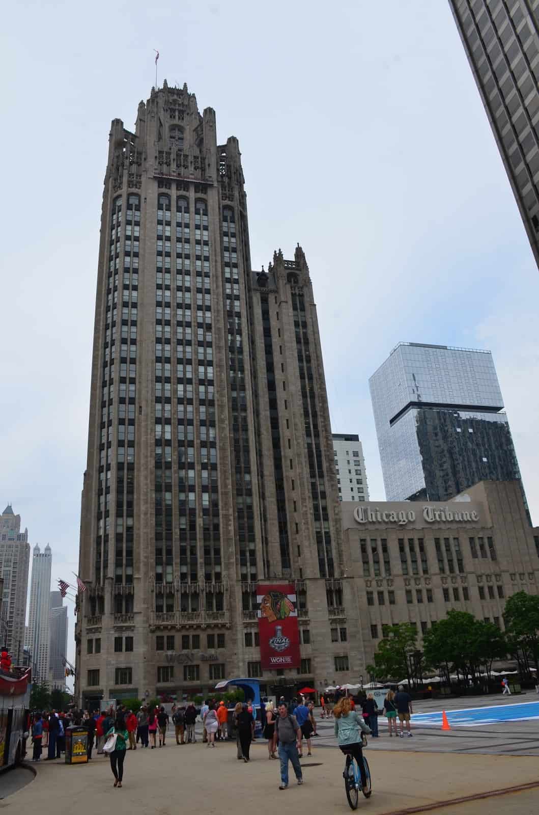 Tribune Tower along the Magnificent Mile in Chicago
